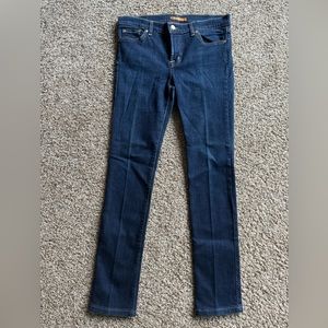 David Kahn Women’s Straight Legged Mid-Rise Dark Blue Denim Jeans - Size 29